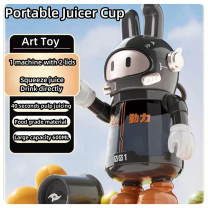 600ML Astronaut Wireless Mixer Cute Mini Portable Electric Juicer Super Power Multi-Function Blender outdoor water cup