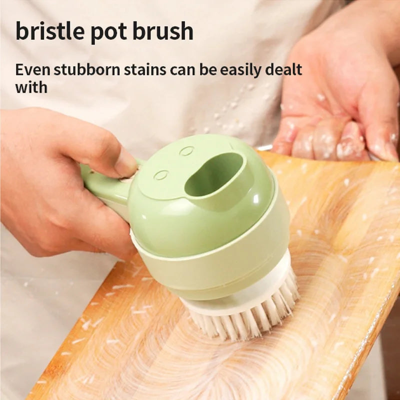 4 In1 Multifunctional Electric Vegetable Cutter Slicer Garlic Mud Masher Garlic Chopper Cutting Pressing Mixer Food Slice