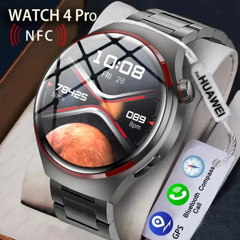 2024 New Space Edition GT4 PRO Smart Watch Men AMOLED HD Screen Bluetooth Call Watch 4 Pro GPS NFC Heart Rate SmartWatch Woman