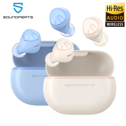 SoundPEATS Mini HS Bluetooth 5.3 Wireless Earbuds AI Noise Cancelling Mic Hi-Res Audio LDAC Earphones 36Hrs Playtime