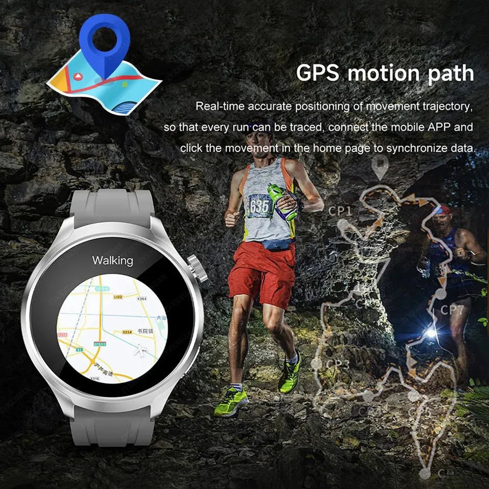 2024New For HUAWEI Sports Smart Bracelet Men Watch 1.85 AMOLED Screen GPS Compass Altimeter Waterproof Bluetooth Call SmartWatch