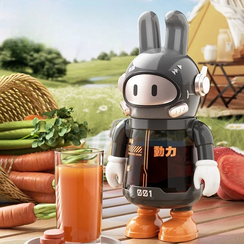 600ML Astronaut Wireless Mixer Cute Mini Portable Electric Juicer Super Power Multi-Function Blender outdoor water cup