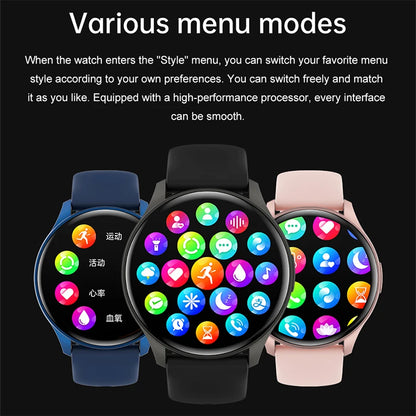 For Xiaomi Huawei 1.43 inches Bluetooth Call Smartwatch Women Men AMOLED 466*466 HD Pixel Display Smartwatches Ladies 2024 New