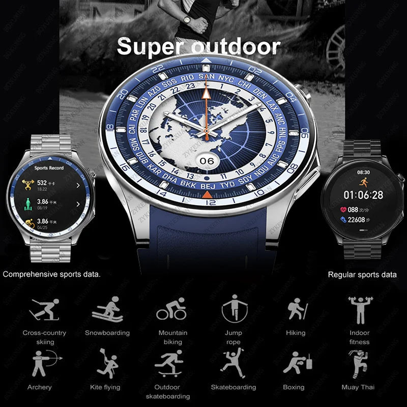 For OPPO Watch X 466*466 HD Screen Heart Rate Men watch Bluetooth Call NFC Smartwatch New Smart Watch GPS Track Sport Watch