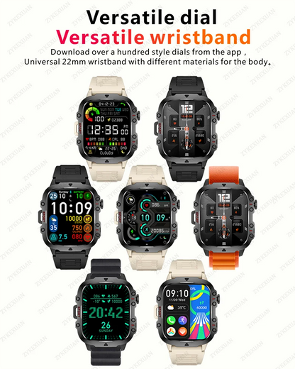 2024 New Men Smart Watch Bluetooth Call AI Voice 100+ Sport Modes 420mAh Big Battery Sport Waterproof SmartWatch For Android IOS