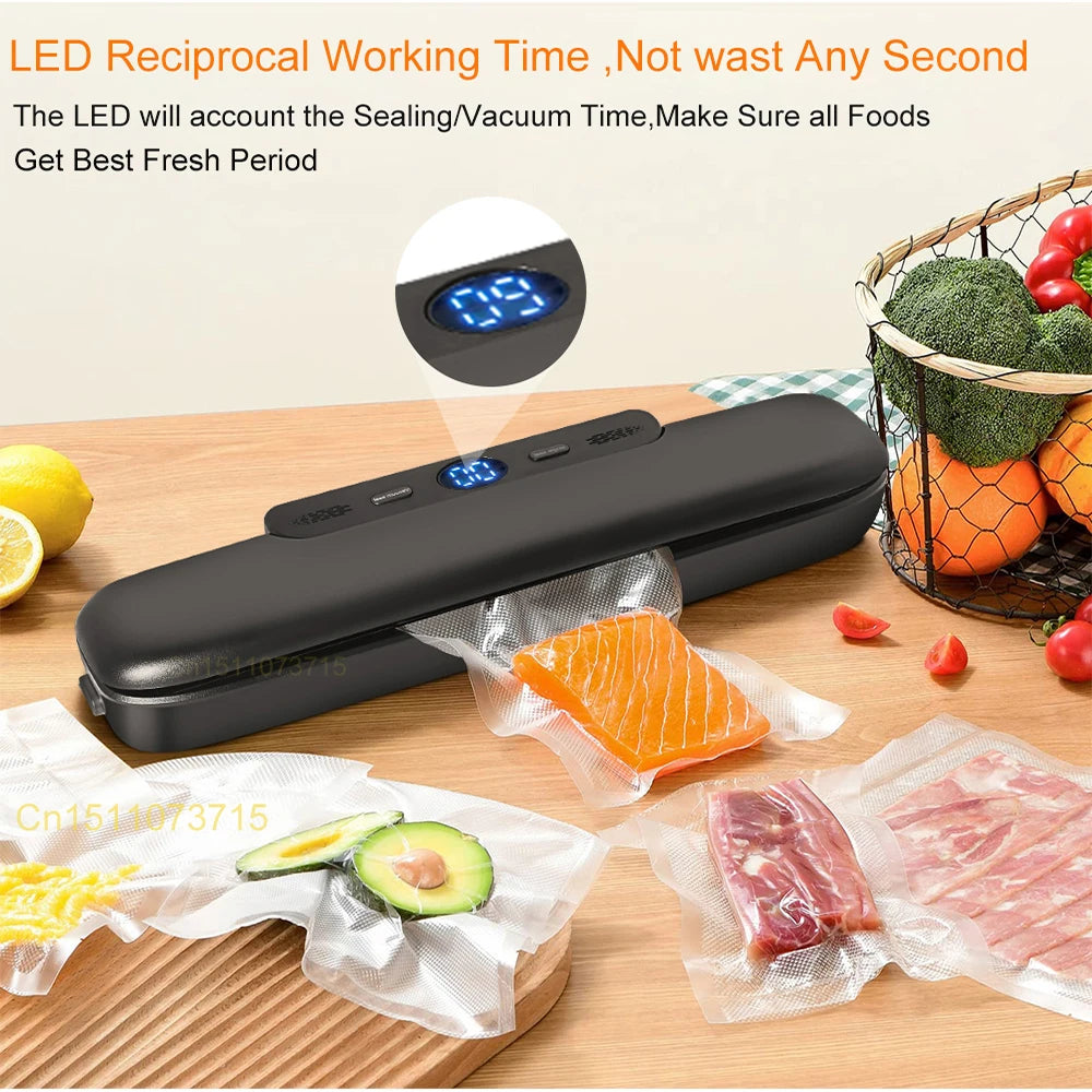 Vacuum Sealer For Food Vacuum Packaging Machine 220V Automatic Household Food Vacuum Sealing Including 50pcs Bags Z-21 Sealers