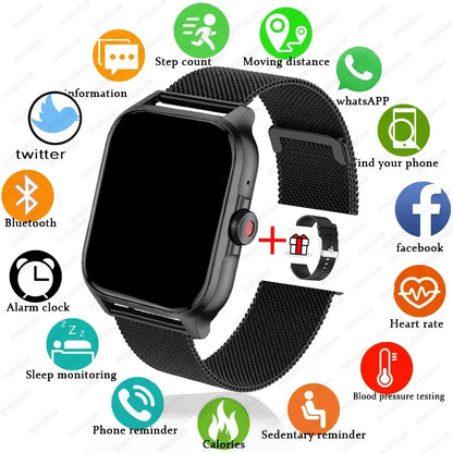 For Xiaomi Huawei Smart Watch Men Women Heart Rate Blood Pressure Blood Oxygen Tracker Bluetooth Call Smartwatches Man 2024 New