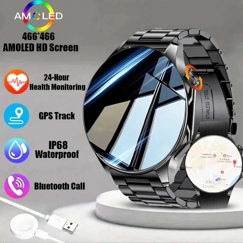 2024 New For Huawei Original GT4 Pro Men Smartwatch Bluetooth Call GPS Track NFC Compass IP68 Waterproof Track Men Smartwatch