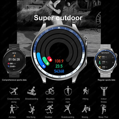 For OPPO Huawei WATCH X NFC Smart Watch Men AMOLED HD Screen Heart Rate IP68 Waterproof Bluetooth Call Smartwatch Women 2024 New