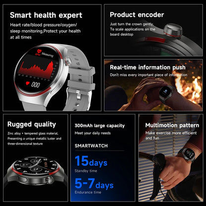 2024 New For HUAWEI Watch 4 PRO Smart Watch Men GT4 Pro AMOLED HD Screen Bluetooth Call GPS NFC Heart rate Sport SmartwatchWomen