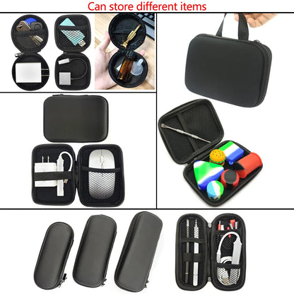 Earphone Data Storage Bag Oval Square Rectangle Cable Organizer Bags Mini Zipper Pouch Tech Gadgets Portable Charger U Disk Case