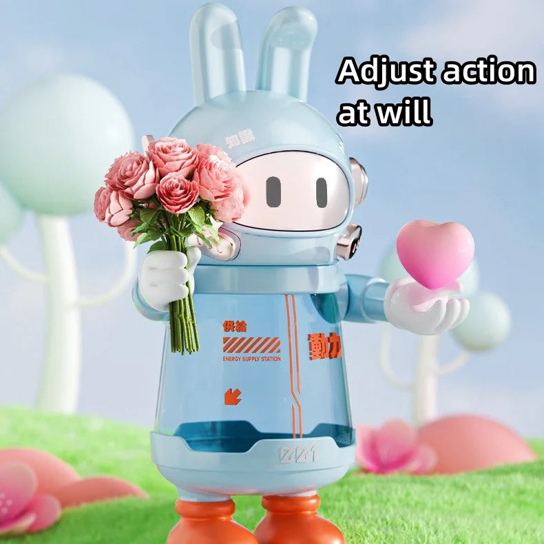 600ML Astronaut Wireless Mixer Cute Mini Portable Electric Juicer Super Power Multi-Function Blender outdoor water cup