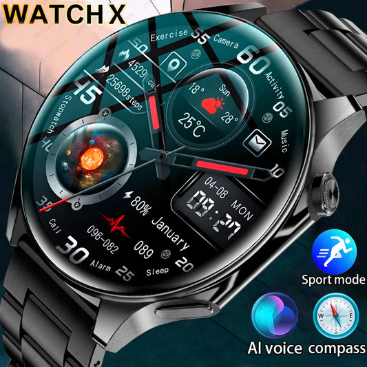 For OPPO Watch X 466*466 HD Screen Heart Rate Men watch Bluetooth Call NFC Smartwatch New Smart Watch GPS Track Sport Watch