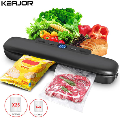 Food Vacuum Sealer 220V Automatic Vacuum Packaging Machine For Food Z-21 Household Vacuum Sealing With 50pcs Package Bags